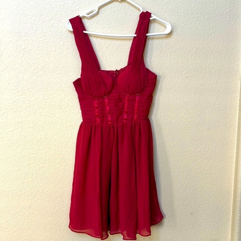 H&M corset fit and flare dress sz 6